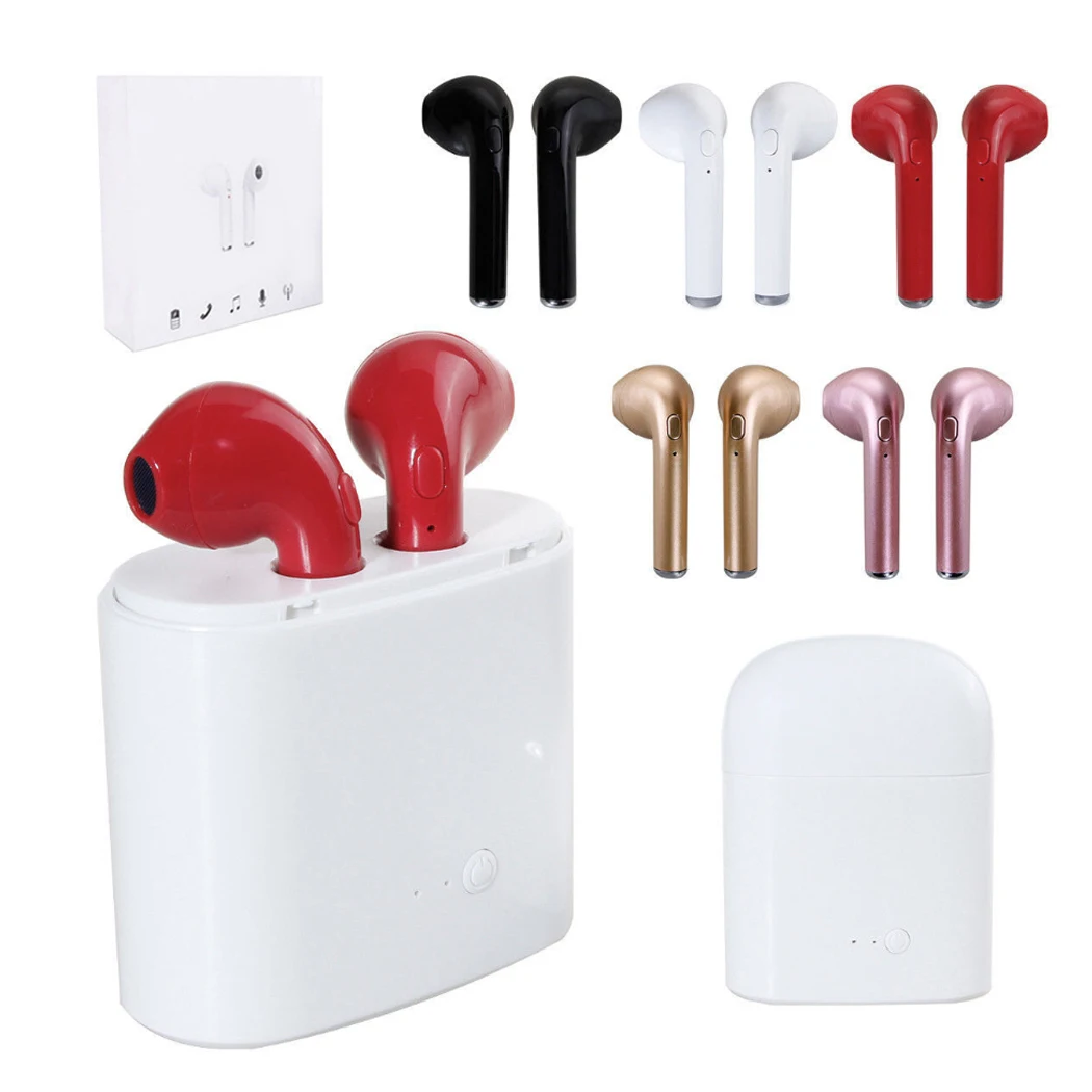 Двойные беспроводные Bluetooth наушники вкладыши для Apple iPhone X 8 7|Наушники и гарнитуры|