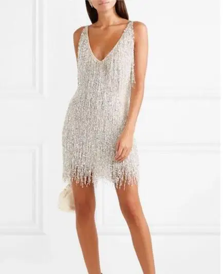 

AliExpress Cross-border Exclusive Explosive Sexy V-neck Slim Dress