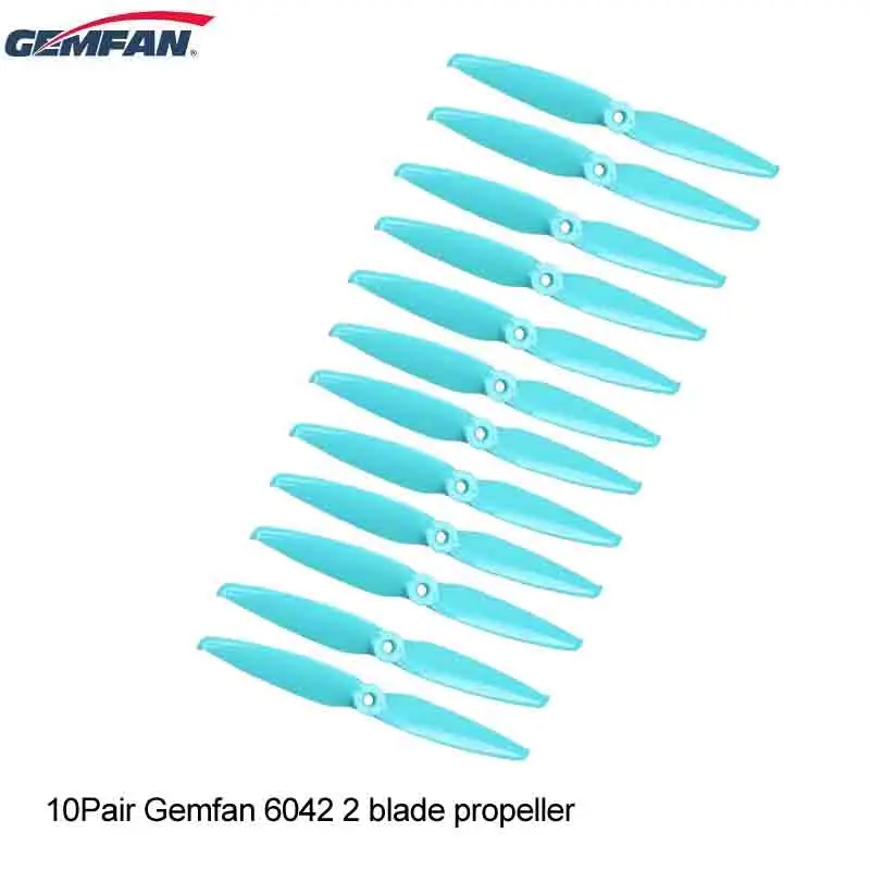 10 пар Gemfan Flash 6042 6 дюймов 2 Лопасти Пропеллер для 24xx бесщеточный двигатель FPV