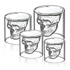 Кружка с двойным дном, 25-250 мл, бокалы для вина, напитков, кофе, пива, вина, латте, подарок для дома, вечеринки, бара, клуба, виски