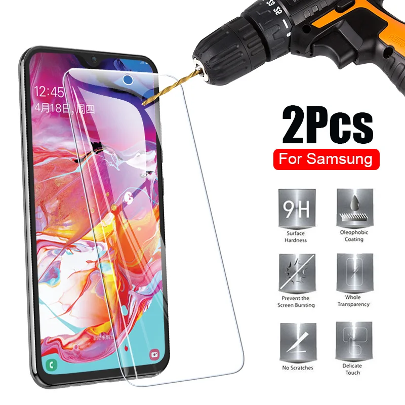 Закаленное стекло 9H для Samsung Galaxy A 10 20 20e 30 30S 40 50 60 70 80 90 зеркальная защитная пленка