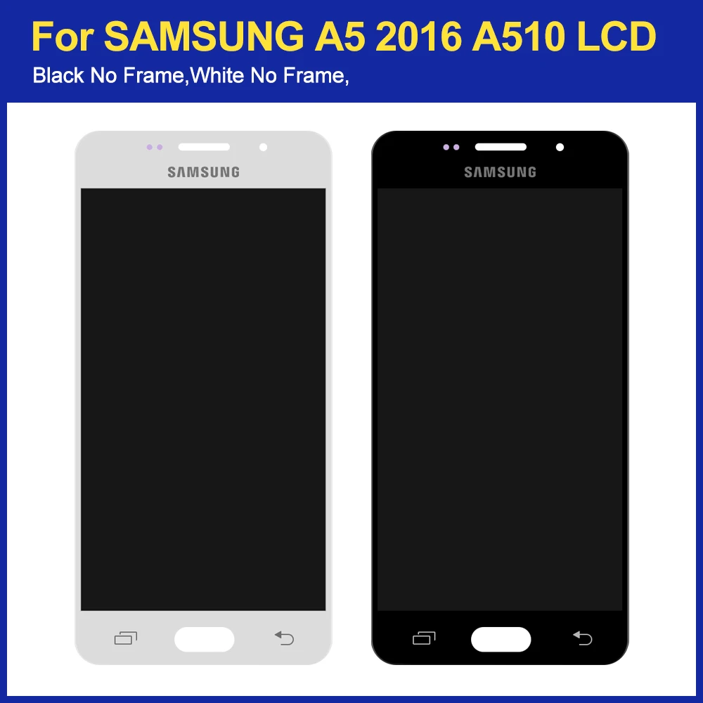 Оригинальный Super AMOLED ЖК-дисплей 5 2 дюйма для Samsung Galaxy A5 2016 A510F A510M A510FD A510 с сенсорным
