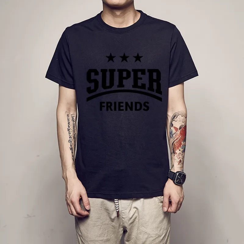 Мужская футболка с коротким рукавом и надписью Super Friends модель Ajax 2020 | одежда
