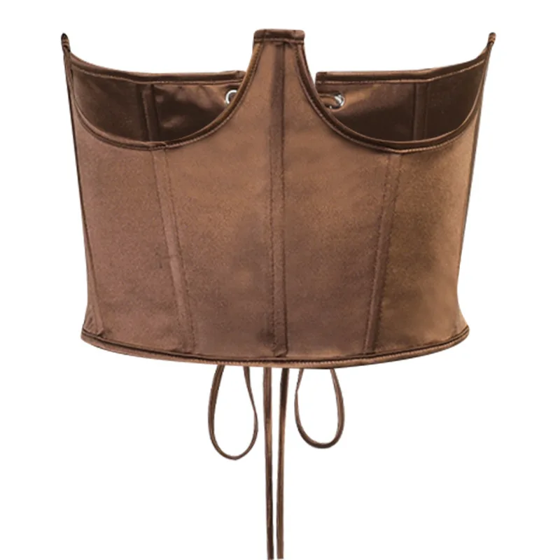 

Sexy Solid Color Breasted Corset Underbust Top Women Fashion Elastic Tight High Waist Slimming Body Shaping Corsets Bustiers