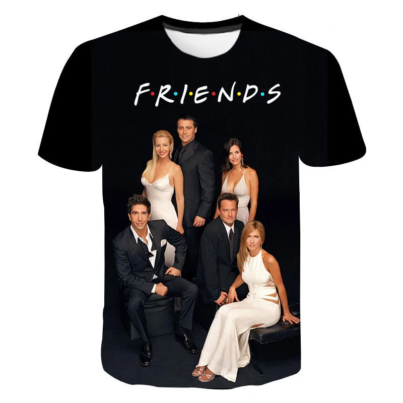 

Friends TV Funny t shirts Couples Miss Mens clothes Oversized t shirt Plus size tops Graphic Poleras de hombre Koszulki Polera