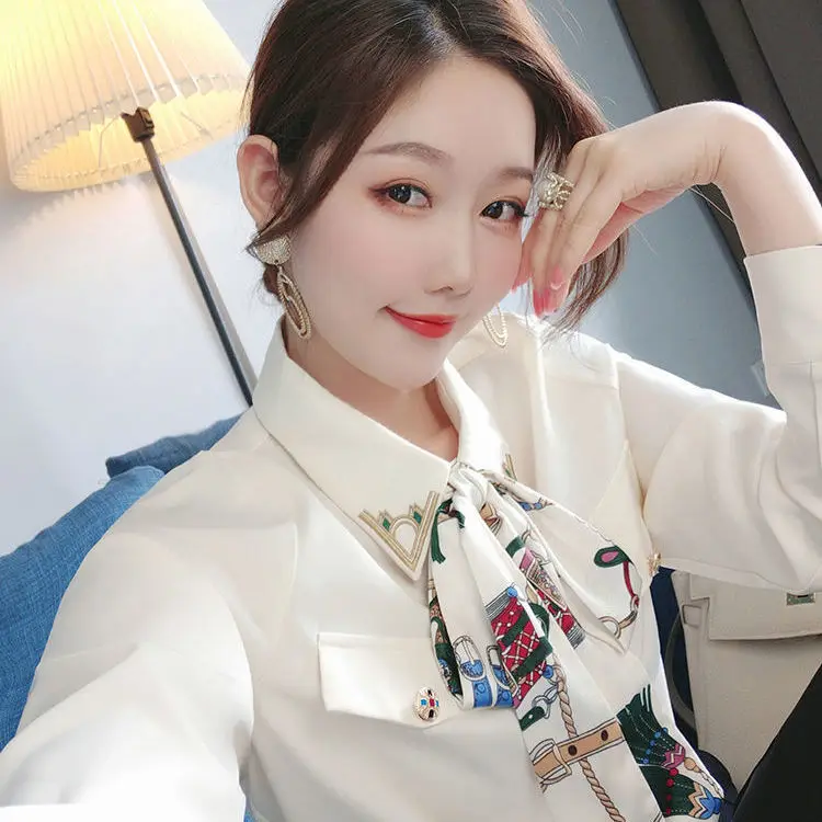 

New Chiffon Long Sleeve Shirt 2021