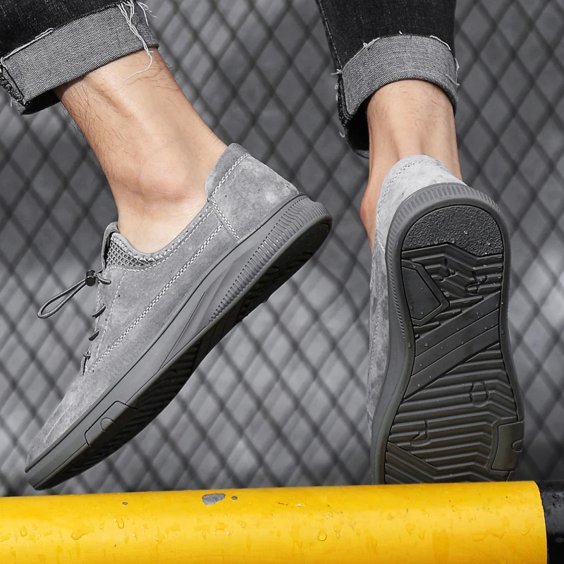 High Quality Mens Luxury Sneakers Classic Suede Shoes Men Comfortable Outdoor Walking Footwear Fashion Handmade Casual | Обувь