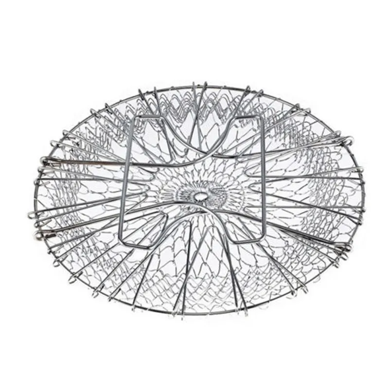 Складная корзина из нержавеющей стали промывка паром для французского