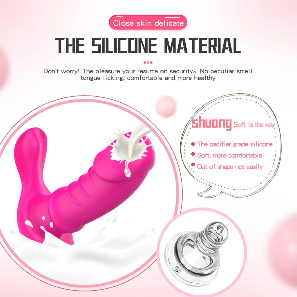 G Spot Dildo Rabbit Vibrator for Women Dual Silicone Adult Sex Toys UAB Head Wear Penis Wireless Control Egg Couple Sharing | Красота и