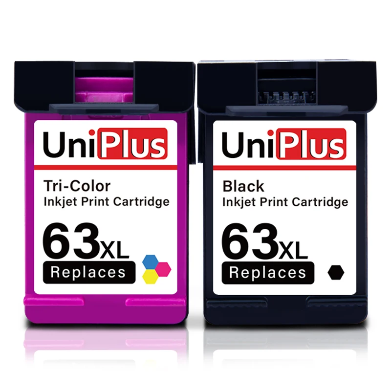 UniPlus совместимый с HP 63 XL чернильный картридж 63XL hp63 для Officejet 5220 5264 все в одном