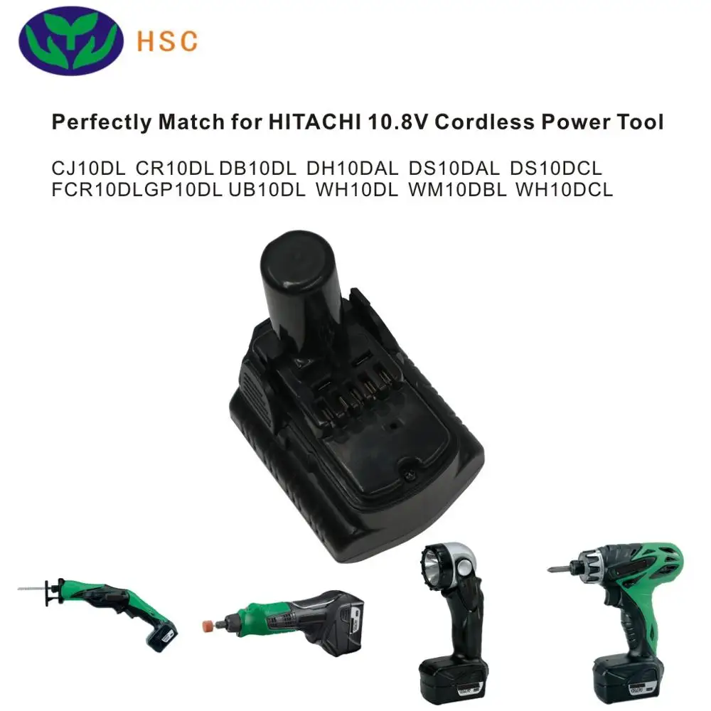 2 шт. 6.0Ah 18650 Батарея пакет HIT10.8 Li-Ion 10 8 В Замена хайтак для V BCL1030 BCL1030M BCL1030A 329370 |