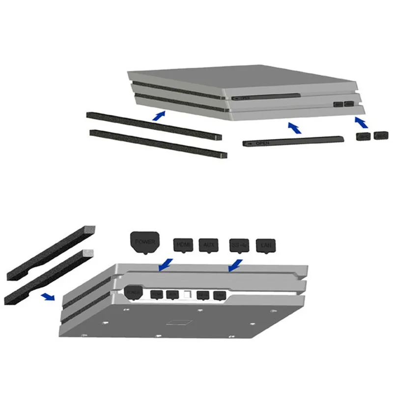 Чехол для Ps4 Pro защита от пыли набор Sony Playstation 4 аксессуары игровой консоли |