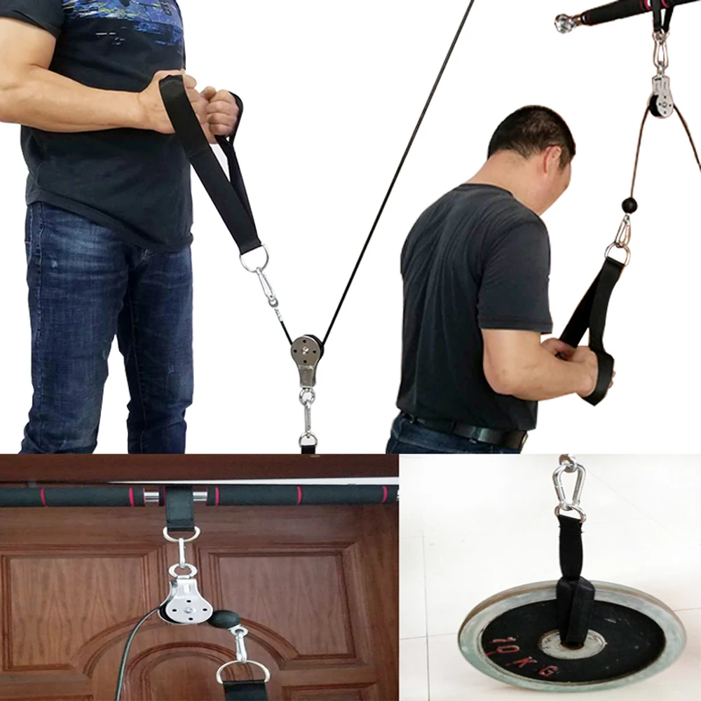 Фитнес-Ролик DIY кабельный станок система крепления руки бицепс Трицепс бластер