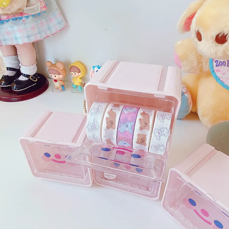 1 шт. Многофункциональный улыбка стол организатор ящик для хранения вещей чехол