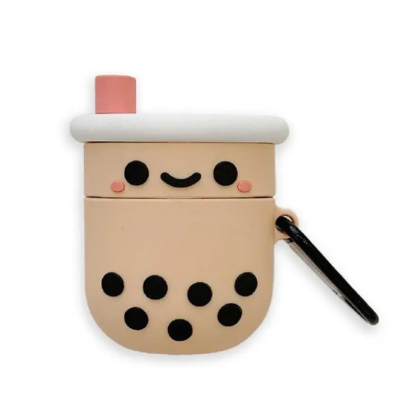 1 шт. чехлы для наушников с милым мультяшным изображением пузырьков чая молока и