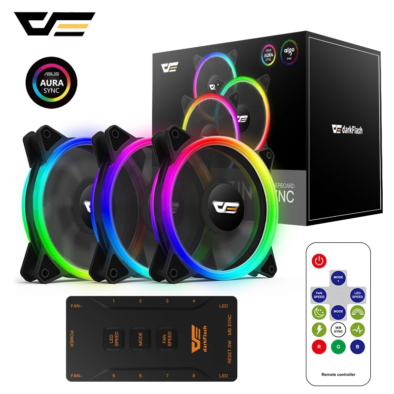 Darkflash Dr12 Pro Computer Pc Case Fan 