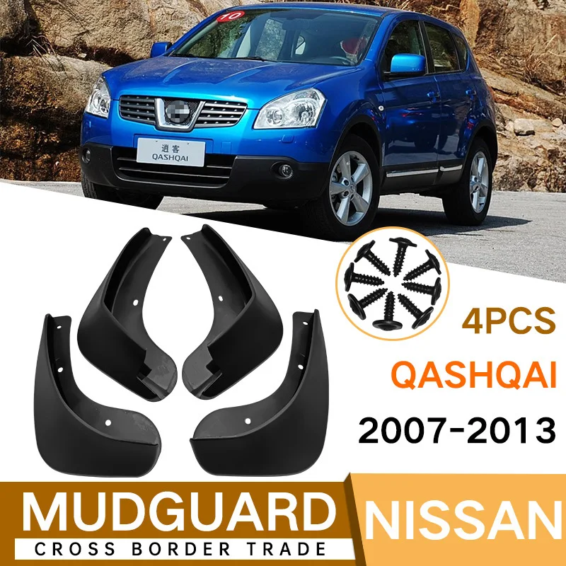 

For Nissan Qashqai J10 J11 2007-2021Mud Flaps Mudflaps Splash Guards Front Rear Mud Flap Fender Mudguards Car Accessories