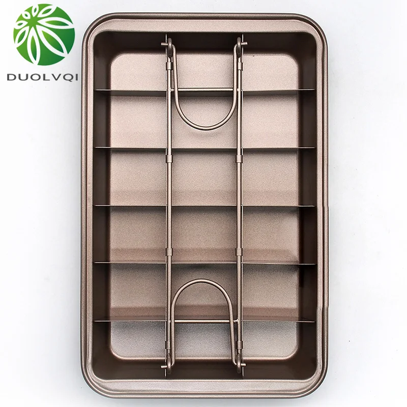 18 Cavity Cake Pan Non-Stick Bread Mold Square Shape forma de bolo For Baking Stainless Steel Bakeware Tools Kitchen |