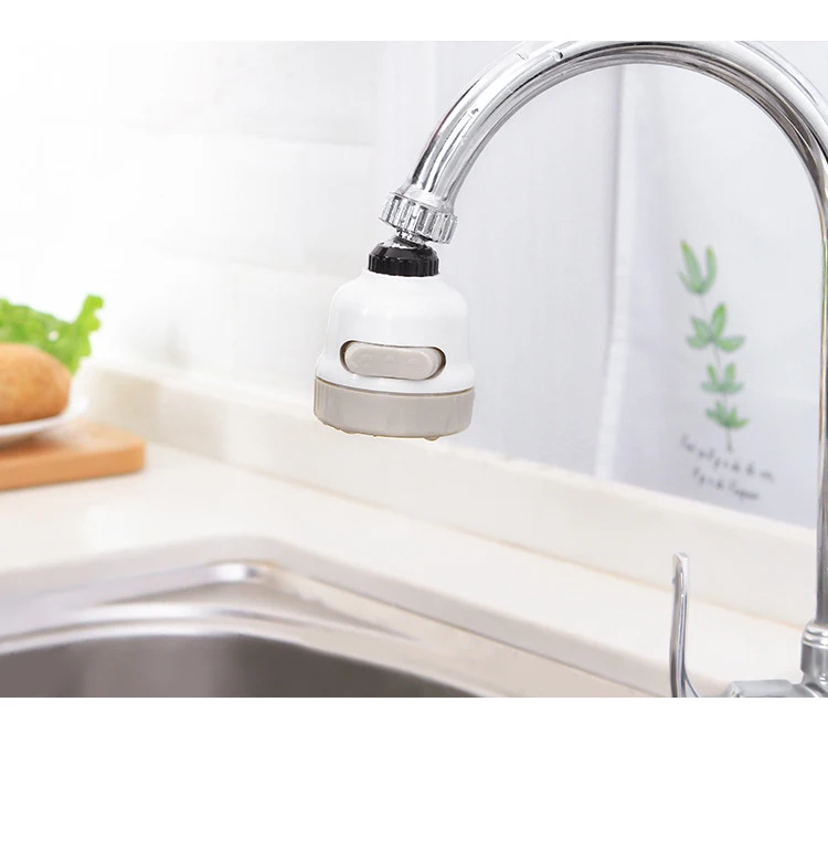 Kitchen Faucet Head 360Rotate Water Saving Tap with 3 Modes Spray Head Moveable Nozzle Filter for Household Bathroom Accessories