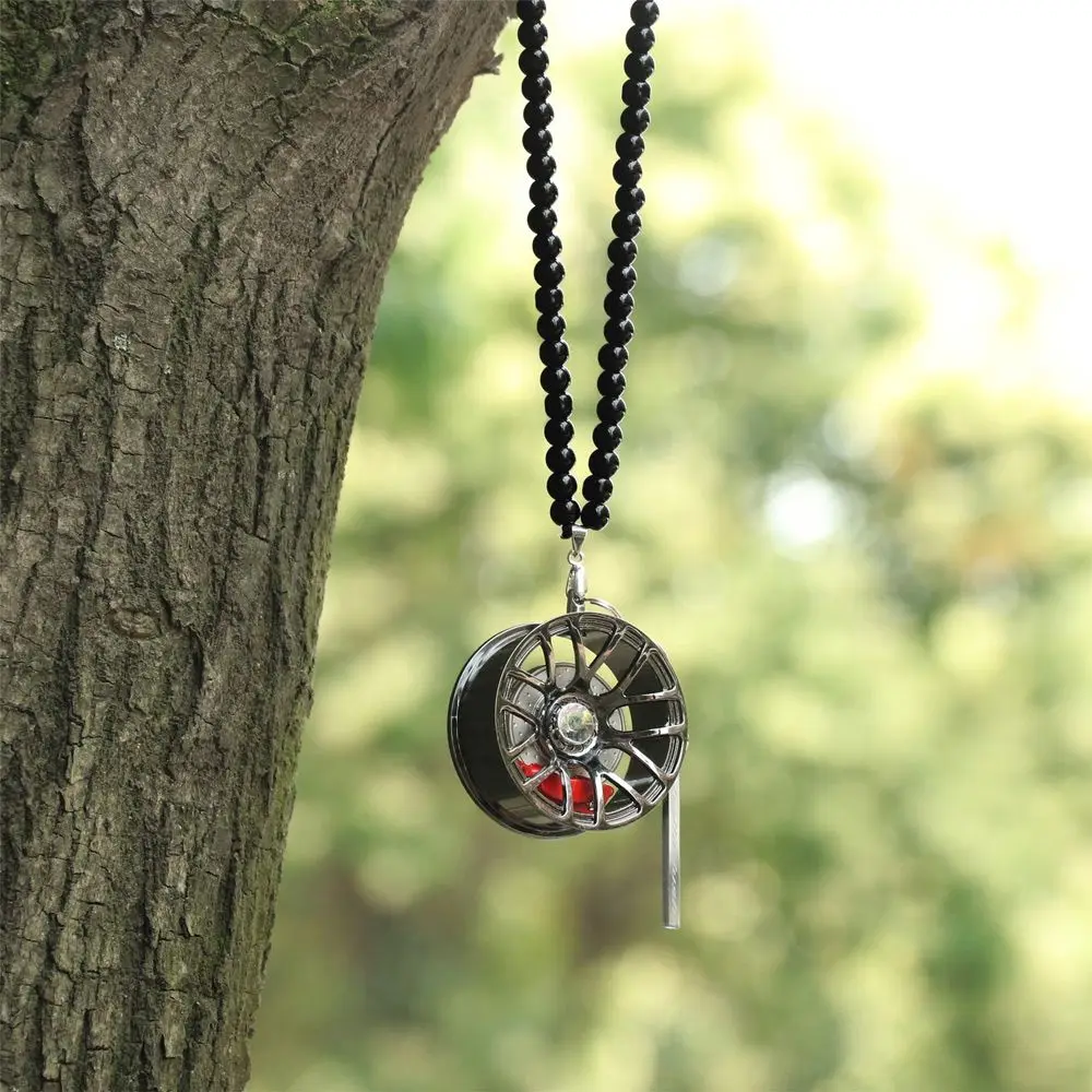 

Creative Wheel Design Car Rear View Mirror Pendant Car Dashboard Decor Car Interior Ornament Gift Hanging Accessories