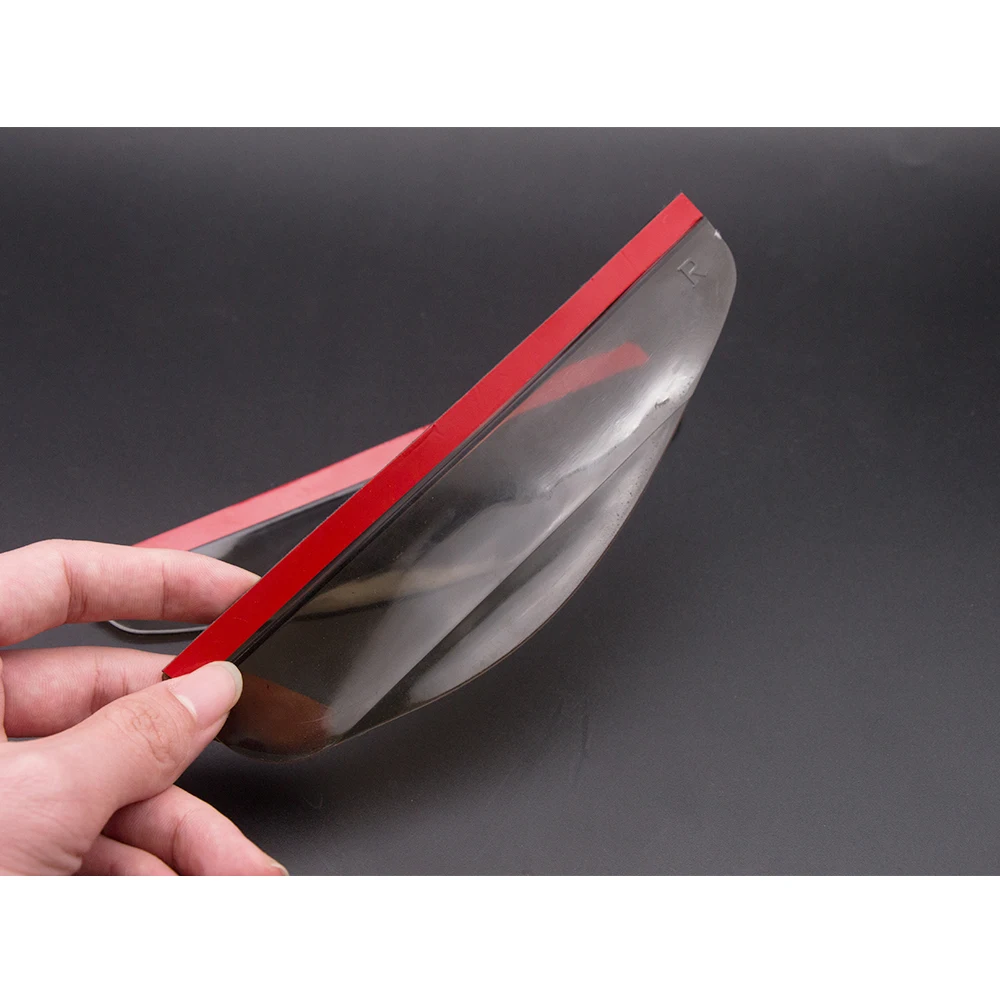 1 pair Black Car Rearview Mirror Rainproof Eyebrow Cover flexible PVC rain blade cover for Fiat Viaggio Abarth Punto Etc. | Автомобили и