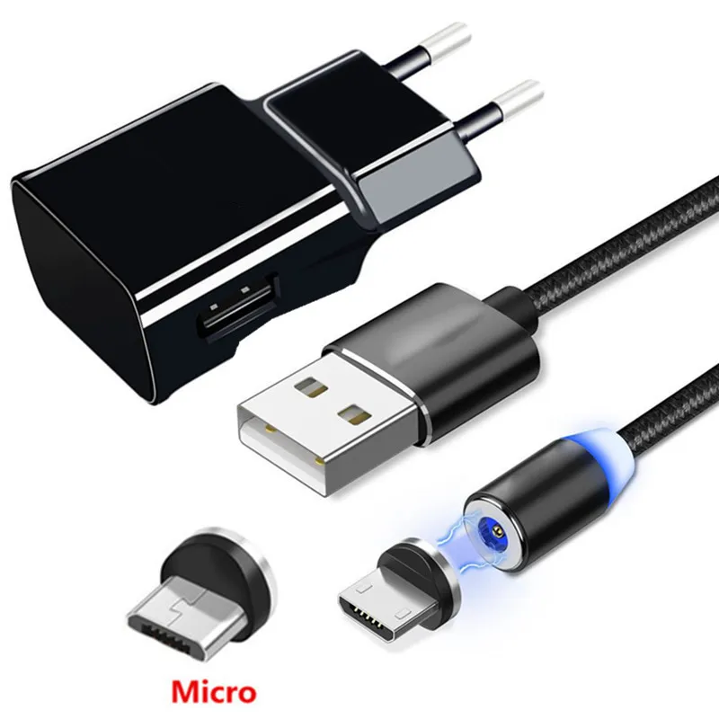 Магнитный зарядный кабель Micro USB для Xiaomi Redmi Note 6 Pro 2 7A 6A 5 быстрое зарядное