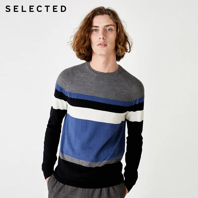 

SELECTED Men Wool Stretch Crew Neck Casual Sweater | 419324527