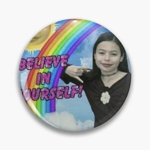 

Believe In Yourself Soft Button Pin Funny Women Jewelry Fashion Badge Metal Hat Gift Cartoon Lapel Pin Brooch Cute Decor Collar
