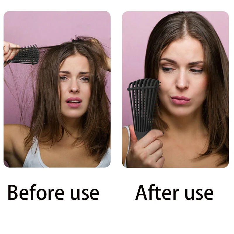 1pcs Curly Hair Brush Scalp Massage Comb Women Detangle Hairbrush Anti-tie Knot Professional Salon Hairdressing Styling Tools | Красота и
