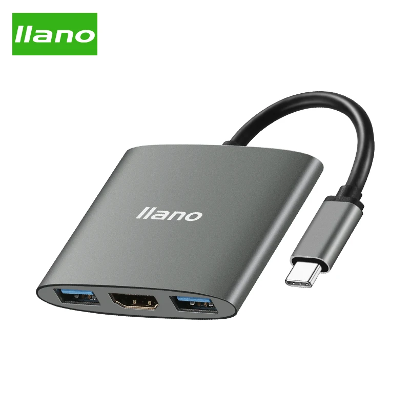 Llano USB C концентратор к HDMI адаптер для Macbook Pro/Air Thunderbolt 3 Type 4K 0 порт доставка