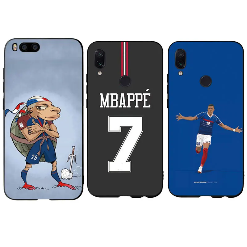 RKQ Футбольная звезда Mbappe Джерси мягкий чехол для телефона Xiaomi Redmi A1 A2 4X 5A 5 Plus 8 9 lite