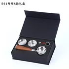 Портативная кофемашина E61, 58 мм, из массива дерева, без дна