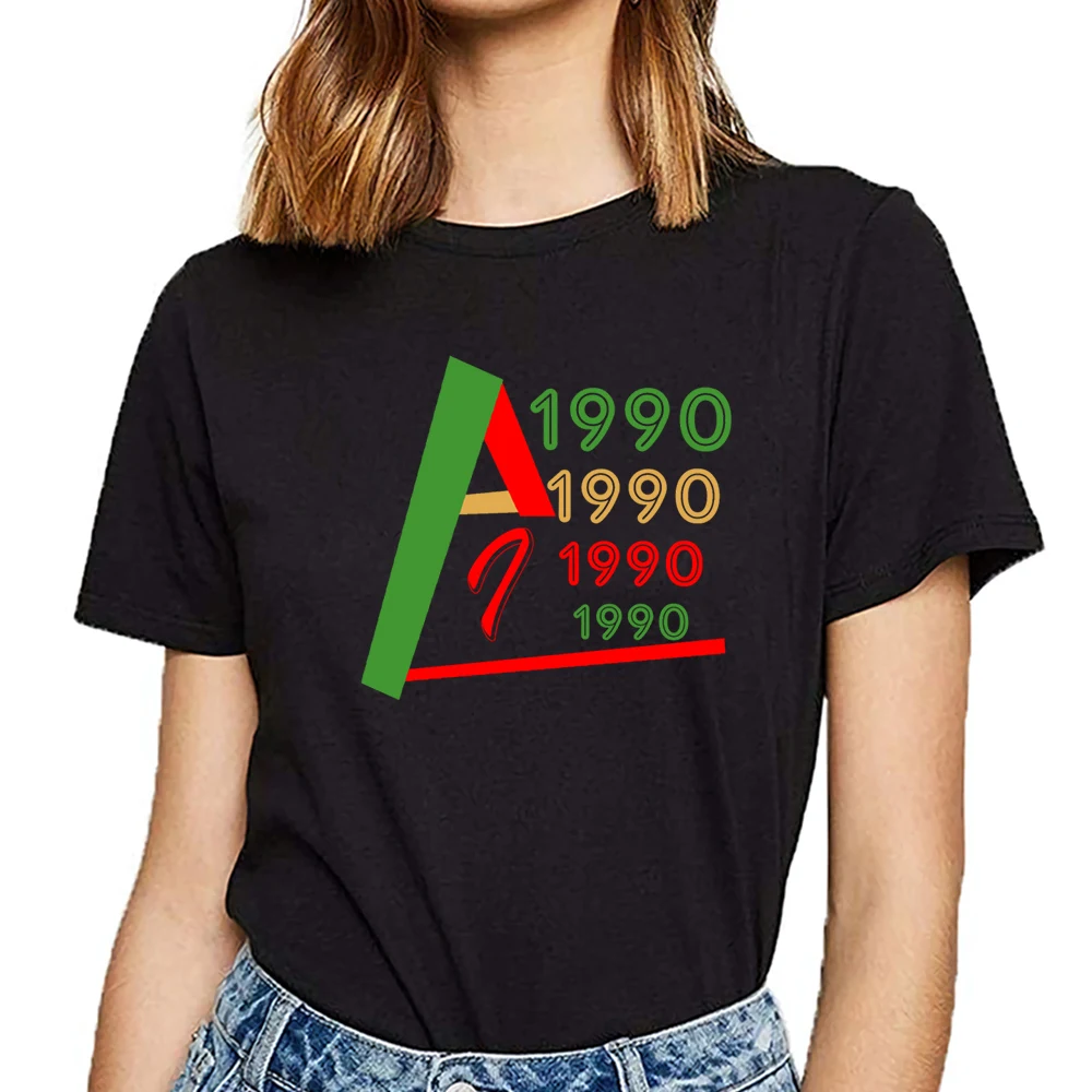 

Топы, футболки, женские, 1990, повседневные, черные, на заказ, женские футболки
