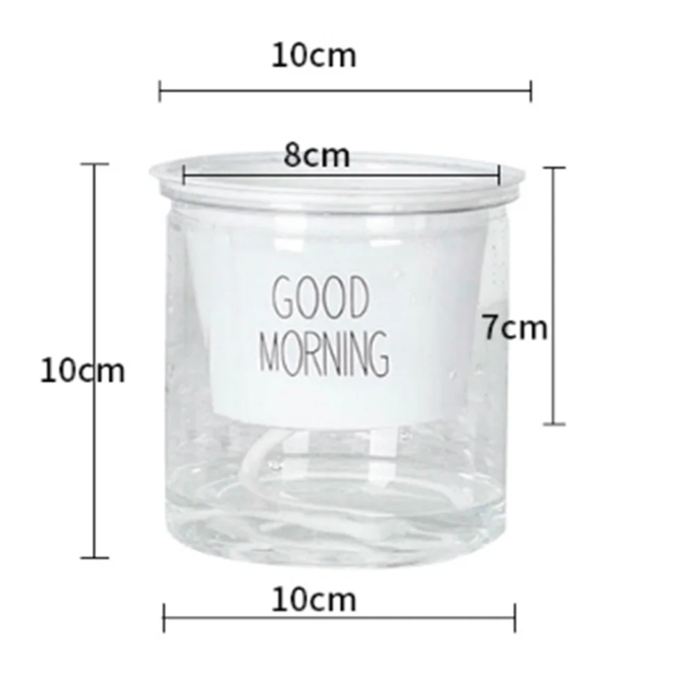 Самостоятельным поливом Пластик ящик для комнатных растений светлые прозрачные