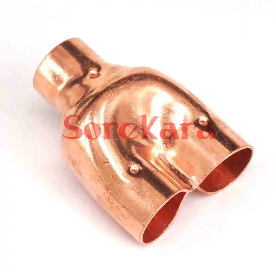 Внутренний диаметр 28 мм медная Концевая подача равномерный Y-образный 3-ходовой