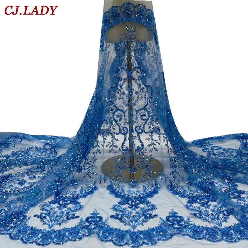 

2022 Африканское Тюлевое кружево с бусинами Красные Блестки Тяжелая ручная вышивка высокое качество французская благородная и Элегантная Ше...