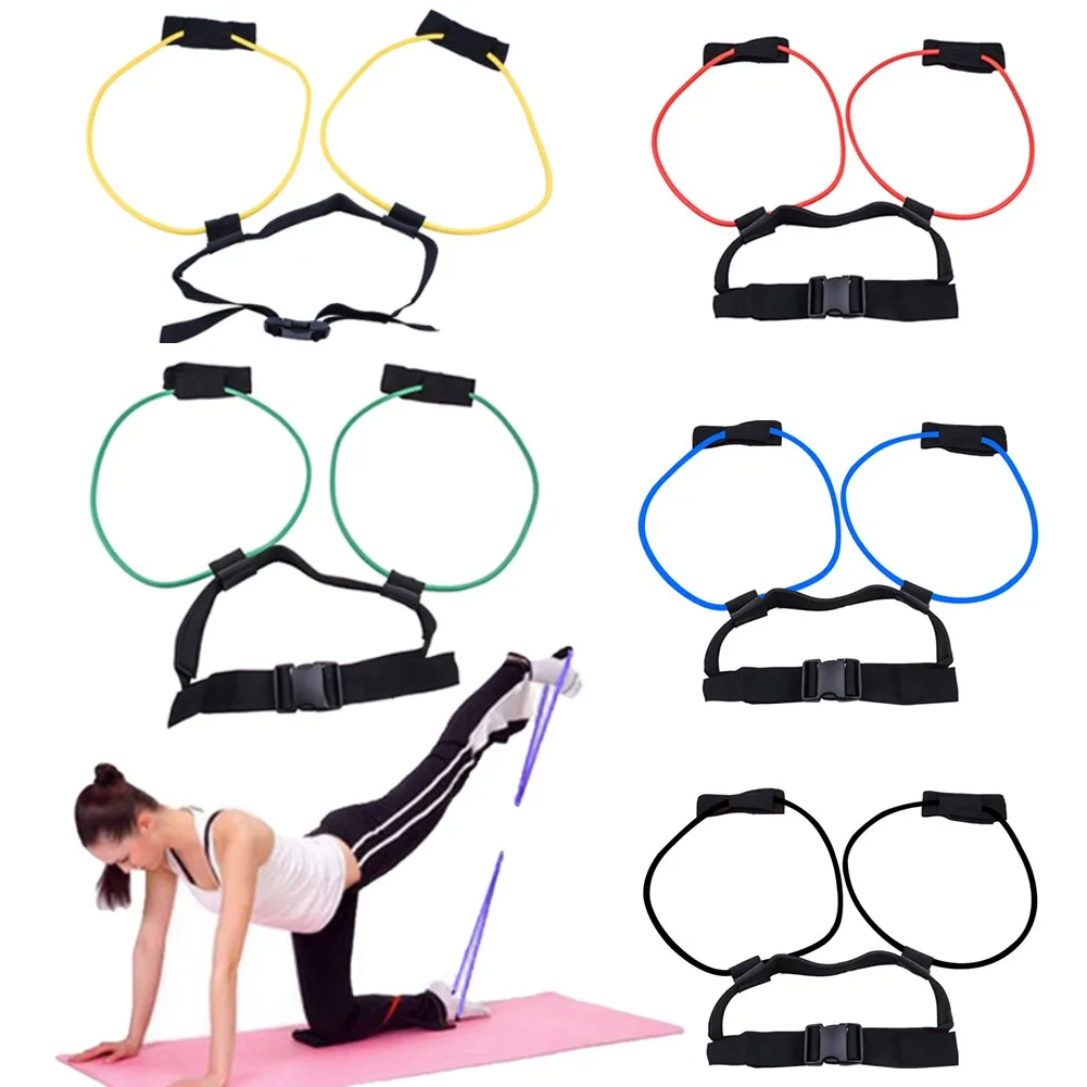 

Yoga Elastic Booty Bands Adjust Pedal Resistance Belt Butt Waist Legs Muscle Strength Agility Training Home Gym Workout Equipmen