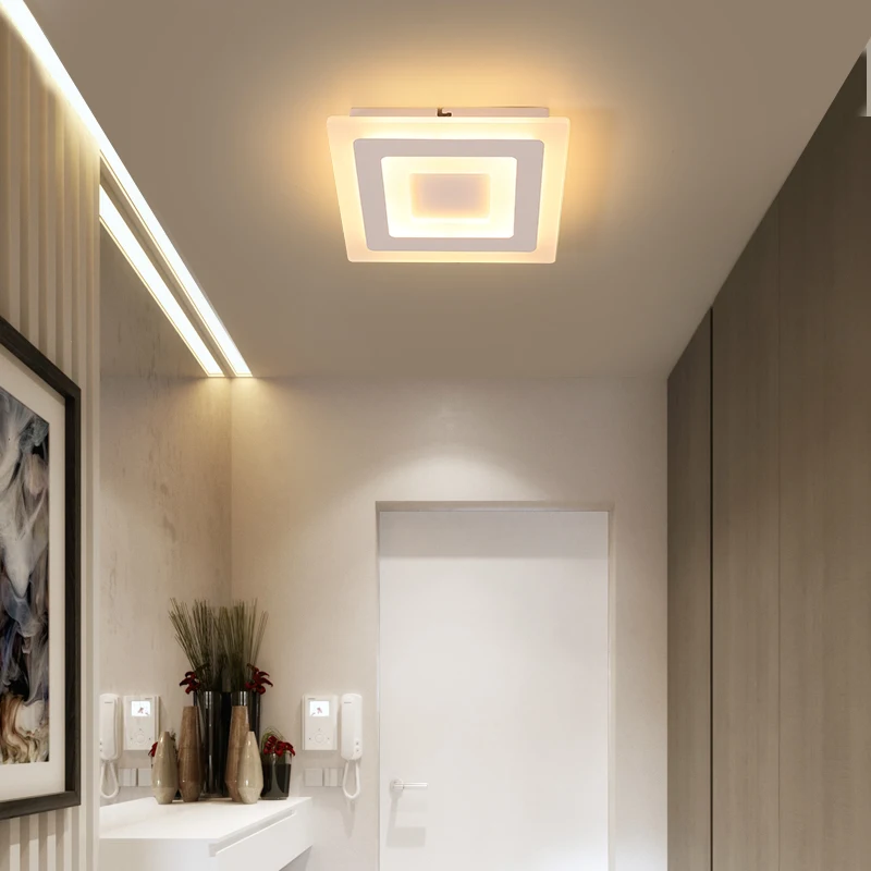 Люстра потолочная светодиодная в стиле минимализма для коридора прохода