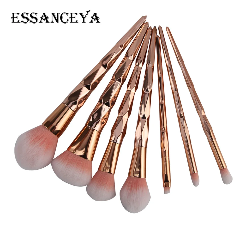 Набор кистей для макияжа ESSANCEYA 7 шт. пудра основа тени век подводка глаз румяна