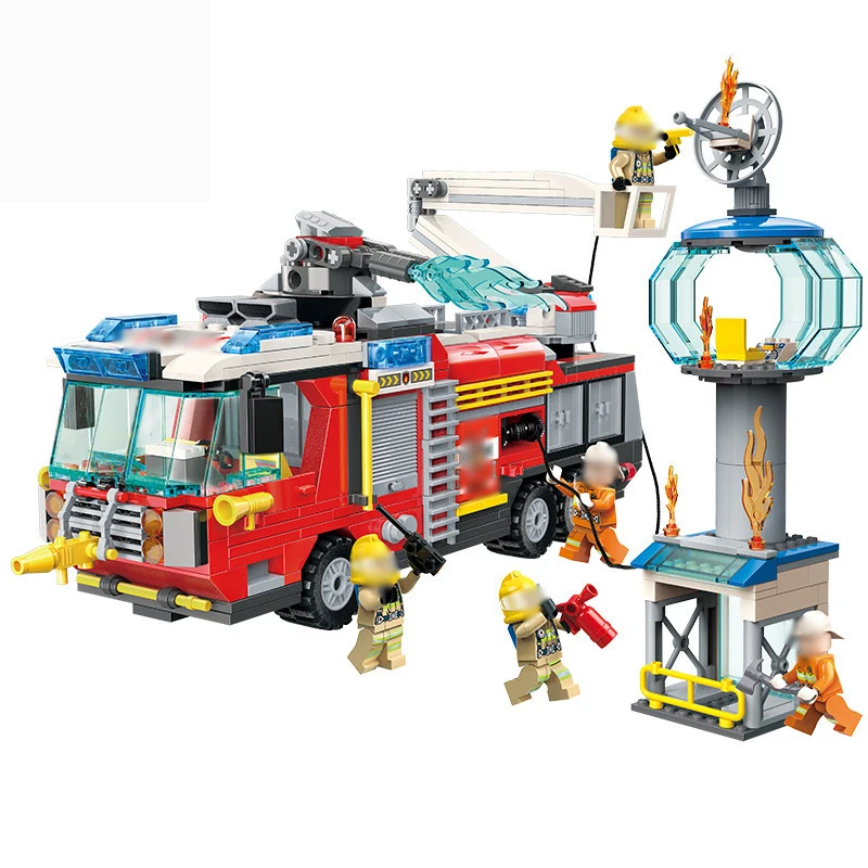 Городской пожарно спасательный строительные блоки для автомобилей автомобиль