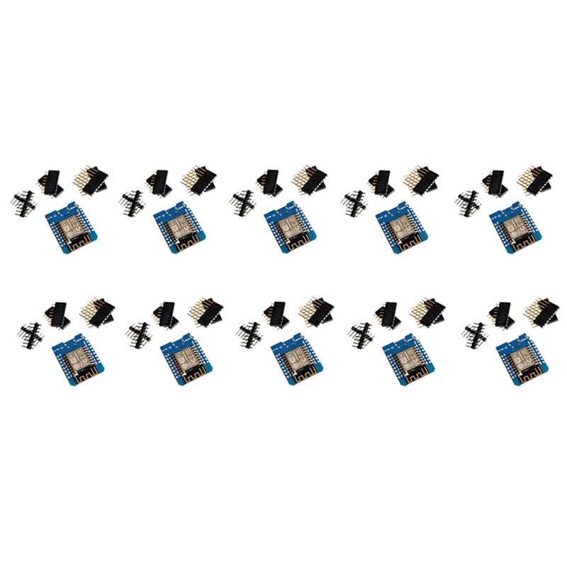 

10 шт./компл. D1 Mini-Mini NodeMcu 4M байт Lua WIFI IoT макетная плата на основе ESP8266 WIFI Модуля