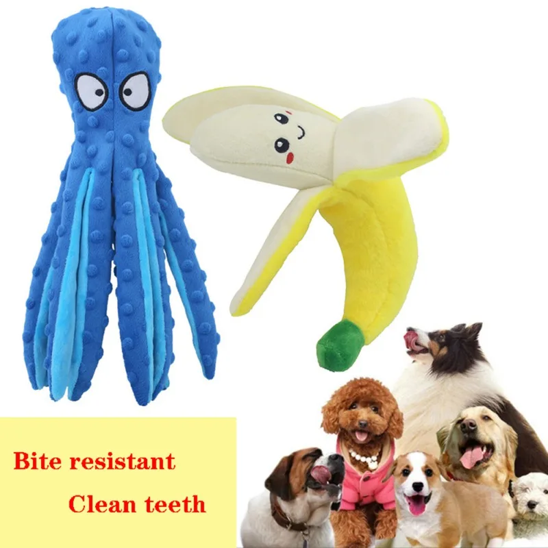 

Милая собака, Обучающие плюшевые игрушки, щенок, поведенческая тренировочная игрушка, жевательные пищащие игрушки для домашних животных