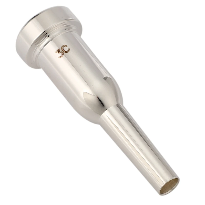 Trumpet Mouthpiece Meg 3C Size Silver for Bach Beginner Musical Accessories Parts with LOGO | Спорт и развлечения