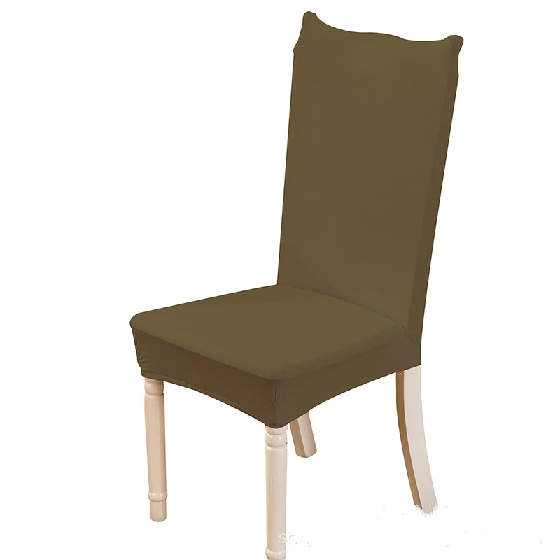 Чехол на стул из спандекса Универсальные однотонные чехлы стулья для свадьбы