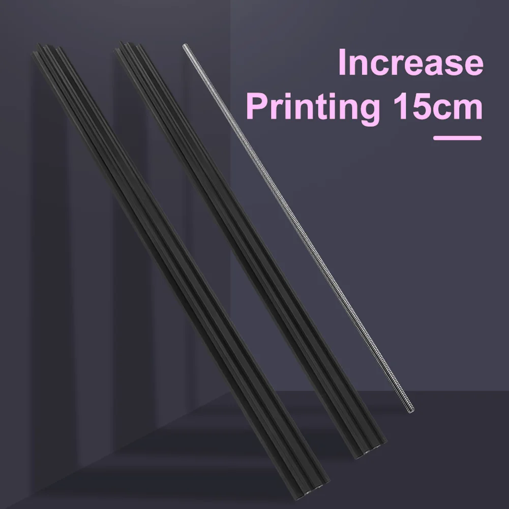 

3D Printer Z-Axis Extension Kit V-Slot 2040 Aluminum Profile Extrusion Frame Compatible with Ender 3 Pro Firmware setting tools