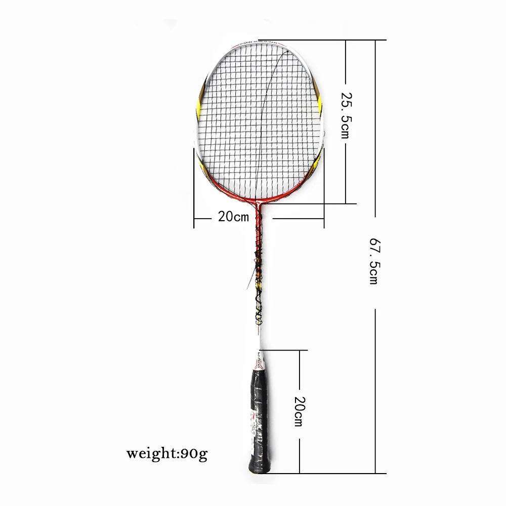 72 Badminton Rackets Single Racket Light Professional Carbon Fiber LiNing Rackets AYPM204