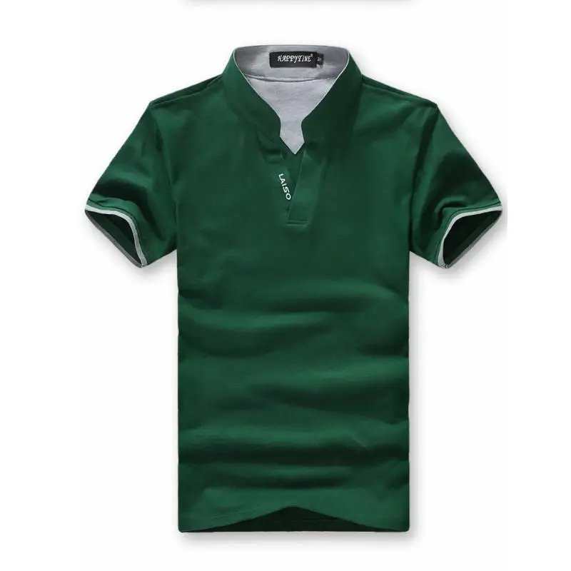 

20210 Hot Selling Polo Shirt Men Brand Clothing Solid Color Polo Shirt Cotton Short Sleeve Poloshirt Men Camisa Masculina 5XL