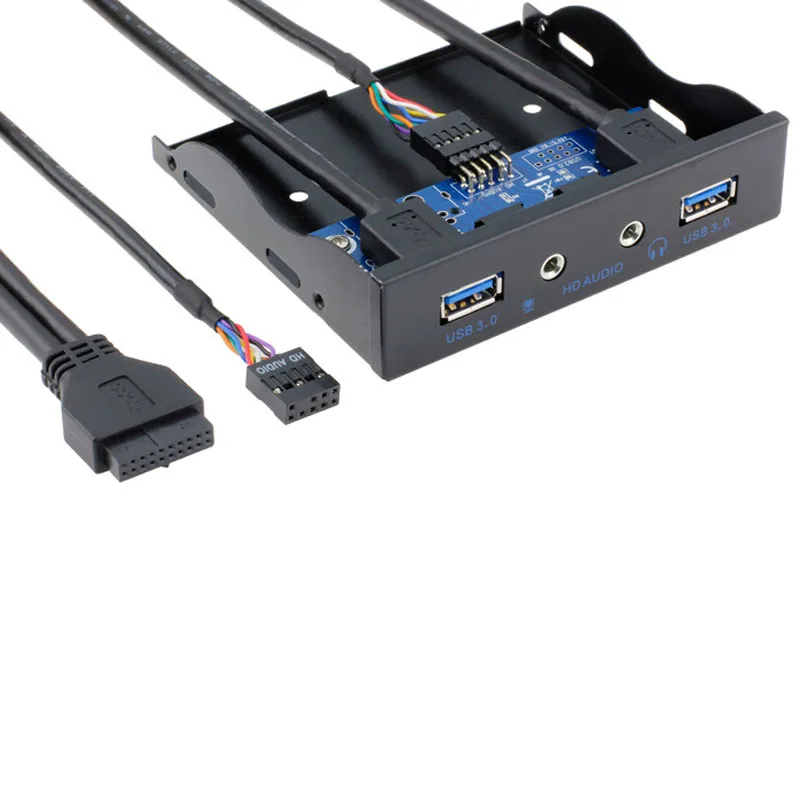 2020 Новый USB 3 0 2 портовый 5 дюймов металлическая передняя панель концентратор с 1 HD