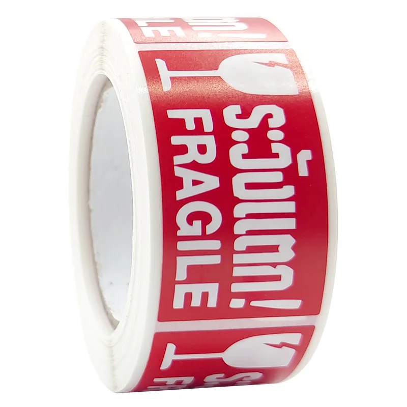 

Fragile Stickers 1" x 1.77" Handle with Care Warning Packing 250 Labels Per Roll Shipping Label with Self Adhesive for Moving