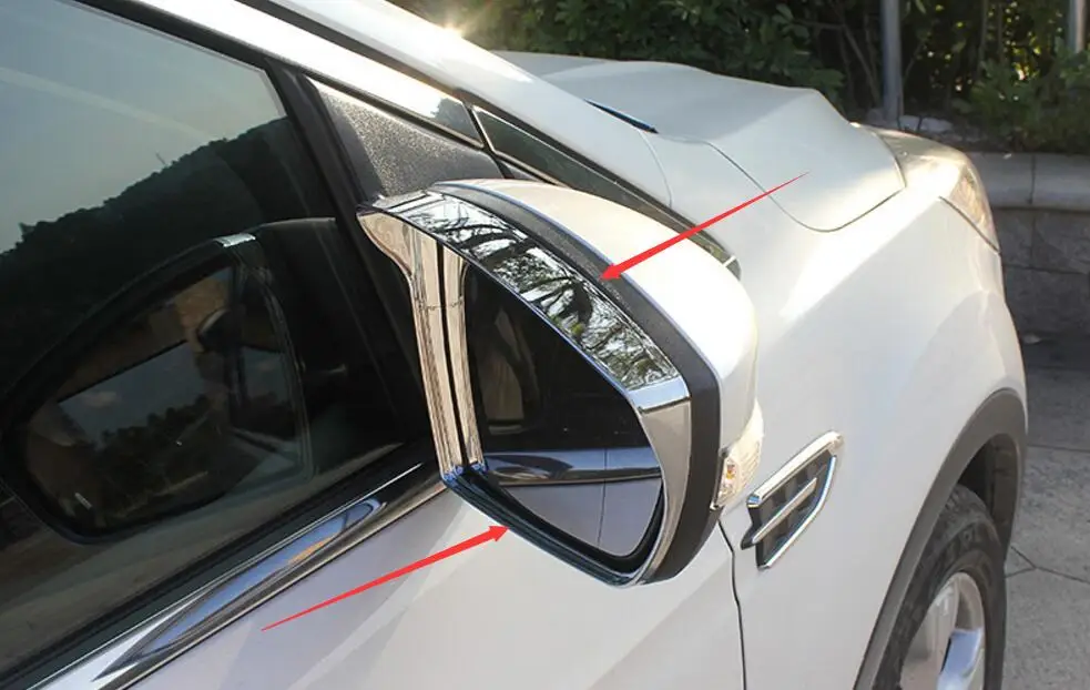 Подходит для 2013 2014 2015 2016 Ford Escape Kuga боковое зеркало защита от дождя снега козырек